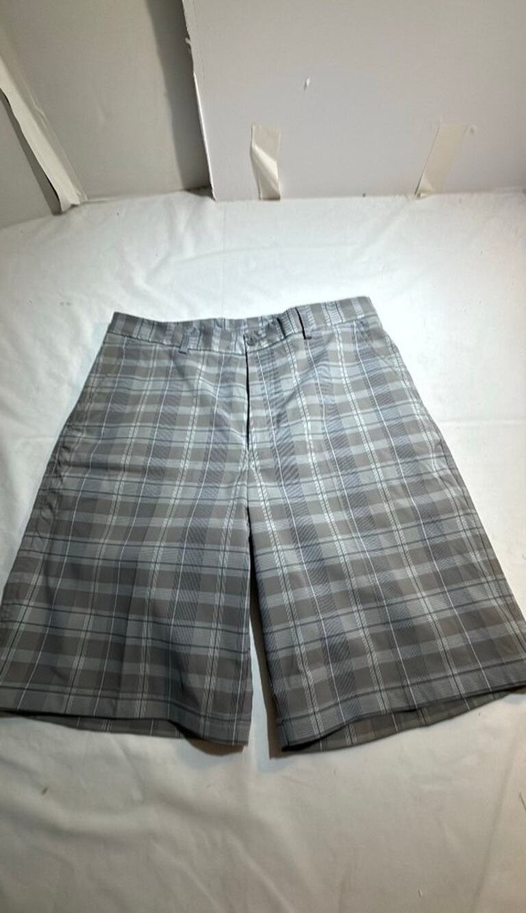 Pebble Beach Performance Plaid Golf Shorts Sz 34